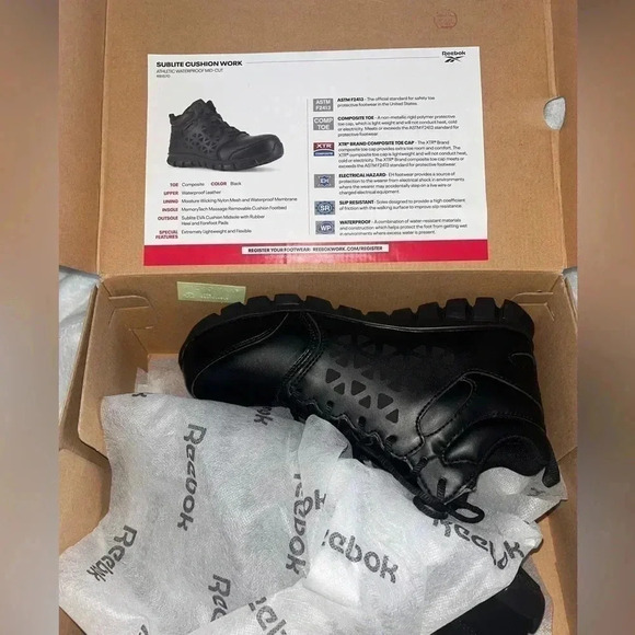 Reebok Work Sublite Cushion Work EH Shoes Men’s 7 - Picture 6 of 6